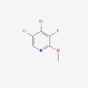 molecular formula C6H4BrClFNO B14773167 4-Bromo-5-chloro-3-fluoro-2-methoxypyridine 