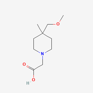 molecular formula C10H19NO3 B1477318 2-(4-(Methoxymethyl)-4-methylpiperidin-1-yl)acetic acid CAS No. 2098087-63-7