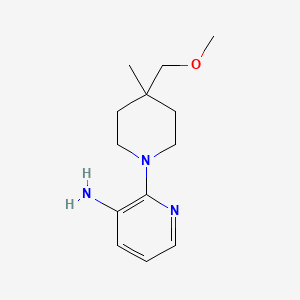 molecular formula C13H21N3O B1477319 2-(4-(Methoxymethyl)-4-methylpiperidin-1-yl)pyridin-3-amine CAS No. 2097999-13-6