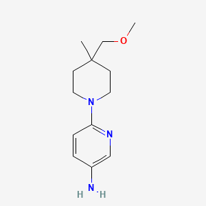 molecular formula C13H21N3O B1477320 6-(4-(Methoxymethyl)-4-methylpiperidin-1-yl)pyridin-3-amine CAS No. 2097999-18-1