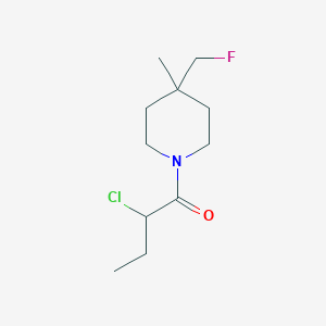 molecular formula C11H19ClFNO B1477321 2-Chloro-1-(4-(fluoromethyl)-4-methylpiperidin-1-yl)butan-1-one CAS No. 2092531-44-5