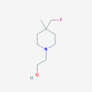 molecular formula C9H18FNO B1477323 2-(4-(氟甲基)-4-甲基哌啶-1-基)乙醇 CAS No. 2090276-87-0