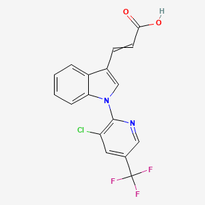 1-[3-Chloro-5-(trifluoromethyl)pyridin-2-yl]-1h-indol-3-ylacrylic acid