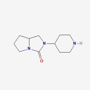 2-piperidin-4-yl-5,6,7,7a-tetrahydro-1H-pyrrolo[1,2-c]imidazol-3-one