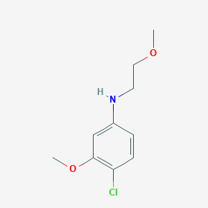 4-Chloro-3-methoxy-N-(2-methoxyethyl)aniline