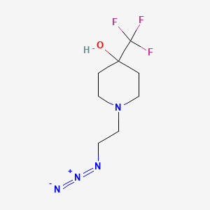 molecular formula C8H13F3N4O B1477329 1-(2-Azidoethyl)-4-(trifluoromethyl)piperidin-4-ol CAS No. 1875250-11-5