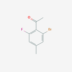 1-(2-Bromo-6-fluoro-4-methylphenyl)ethanone