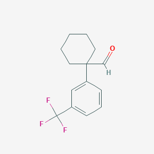 1-(3-(Trifluoromethyl)phenyl)cyclohexane-carbaldehyde