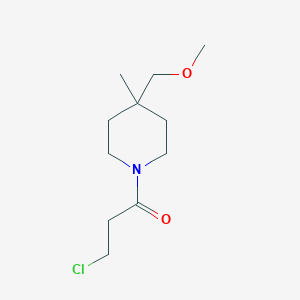 molecular formula C11H20ClNO2 B1477332 3-Chloro-1-(4-(methoxymethyl)-4-methylpiperidin-1-yl)propan-1-one CAS No. 2098039-98-4