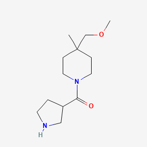molecular formula C13H24N2O2 B1477333 (4-(Methoxymethyl)-4-methylpiperidin-1-yl)(pyrrolidin-3-yl)methanone CAS No. 2097999-07-8