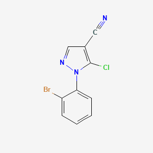 1-(2-Bromo-phenyl)-5-chloro-1H-pyrazole-4-carbonitrile