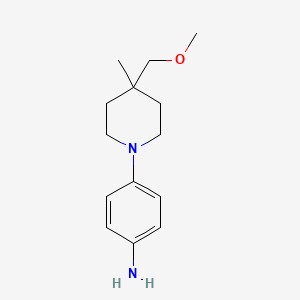 molecular formula C14H22N2O B1477334 4-(4-(Methoxymethyl)-4-methylpiperidin-1-yl)aniline CAS No. 2097963-48-7