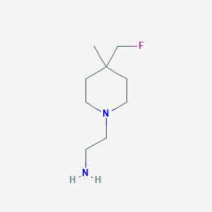 molecular formula C9H19FN2 B1477335 2-(4-(氟甲基)-4-甲基哌啶-1-基)乙-1-胺 CAS No. 2091244-58-3