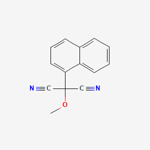 molecular formula C14H10N2O B14773370 2-[(Naphthalen-1-yl)methoxy]propanedinitrile 