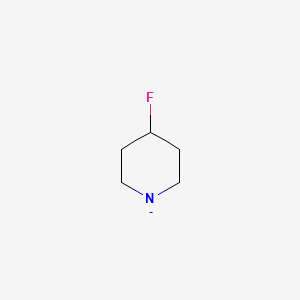 molecular formula C5H9FN- B14773375 Piperidine, 4-fluoro-, ion(1-) 