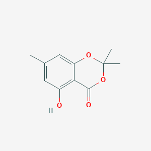 molecular formula C11H12O4 B14773378 5-hydroxy-2,2,7-trimethyl-4H-benzo[d][1,3]dioxin-4-one 