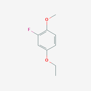 molecular formula C9H11FO2 B14773385 4-Ethoxy-2-fluoro-1-methoxybenzene 