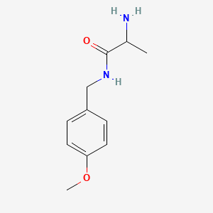 2-amino-N-[(4-methoxyphenyl)methyl]propanamide