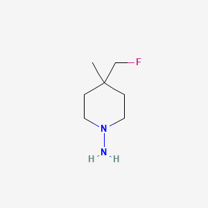 4-(Fluoromethyl)-4-methylpiperidin-1-amine