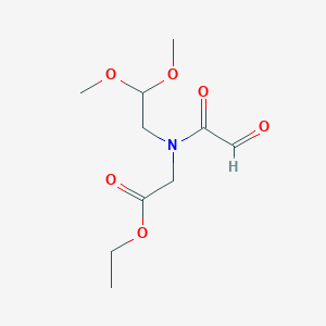 ethyl 2-(N-(2,2-dimethoxyethyl)-2-oxoacetamido)acetate