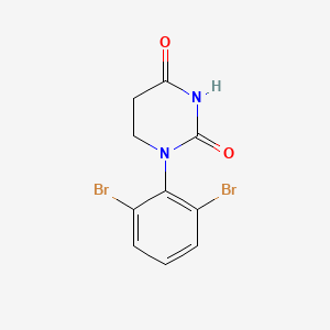 molecular formula C10H8Br2N2O2 B14773409 1-(2,6-Dibromophenyl)hexahydropyrimidine-2,4-dione 