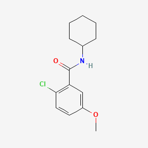 molecular formula C14H18ClNO2 B14773416 2-Chloro-N-cyclohexyl-5-methoxybenzamide 