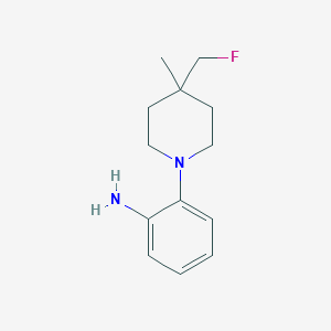 molecular formula C13H19FN2 B1477342 2-(4-(Fluoromethyl)-4-methylpiperidin-1-yl)aniline CAS No. 2090580-13-3