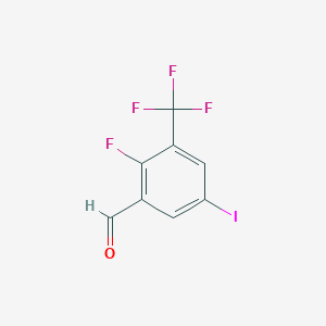 2-Fluoro-5-iodo-3-(trifluoromethyl)benzaldehyde