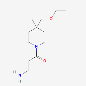 molecular formula C12H24N2O2 B1477343 3-Amino-1-(4-(ethoxymethyl)-4-methylpiperidin-1-yl)propan-1-one CAS No. 2098105-17-8