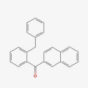 molecular formula C24H18O B14773445 (2-Benzylphenyl)(naphthalen-2-yl)methanone CAS No. 7424-65-9