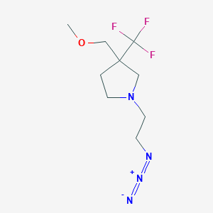molecular formula C9H15F3N4O B1477347 1-(2-Azidoethyl)-3-(methoxymethyl)-3-(trifluoromethyl)pyrrolidine CAS No. 2098087-84-2
