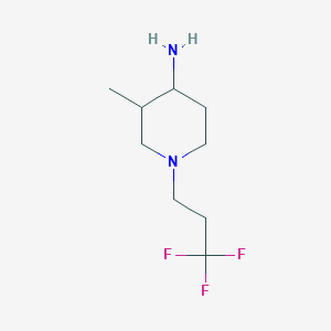 3-Methyl-1-(3,3,3-trifluoropropyl)piperidin-4-amine