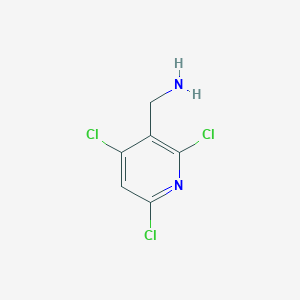 molecular formula C6H5Cl3N2 B14773484 (2,4,6-Trichloropyridin-3-yl)methanamine 