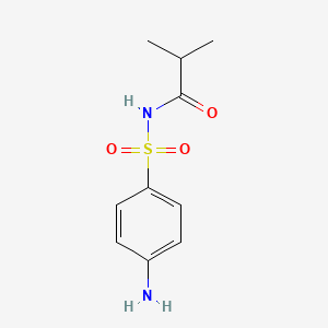 molecular formula C10H14N2O3S B14773490 4-Amino-N-isobutyryl-benzenesulfonamide 