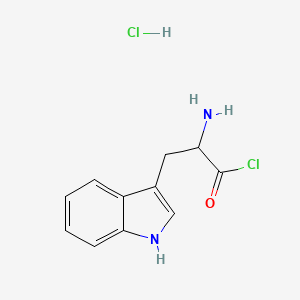 molecular formula C11H12Cl2N2O B14773506 2-amino-3-(1H-indol-3-yl)propanoyl chloride hydrochloride 