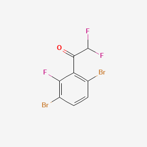 1-(3,6-Dibromo-2-fluorophenyl)-2,2-difluoroethanone