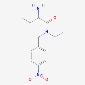 2-amino-3-methyl-N-[(4-nitrophenyl)methyl]-N-propan-2-ylbutanamide