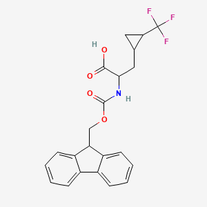 2-(9H-fluoren-9-ylmethoxycarbonylamino)-3-[2-(trifluoromethyl)cyclopropyl]propanoic acid