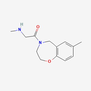 molecular formula C13H18N2O2 B1477357 1-(7-methyl-2,3-dihydrobenzo[f][1,4]oxazepin-4(5H)-yl)-2-(methylamino)ethan-1-one CAS No. 2098080-14-7
