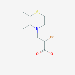 Methyl 2-bromo-3-(2,3-dimethylthiomorpholin-4-yl)propanoate