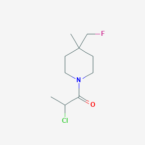 molecular formula C10H17ClFNO B1477358 2-Chloro-1-(4-(fluoromethyl)-4-methylpiperidin-1-yl)propan-1-one CAS No. 2091697-41-3