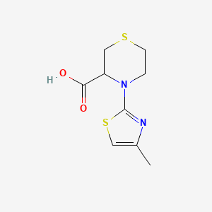 4-(4-Methylthiazol-2-yl)thiomorpholine-3-carboxylic acid