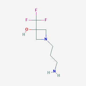 1-(3-Aminopropyl)-3-(trifluoromethyl)azetidin-3-ol