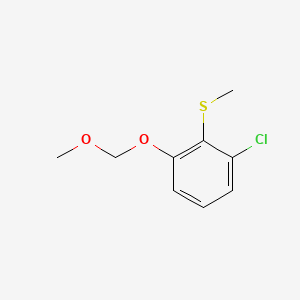 molecular formula C9H11ClO2S B14773629 (2-Chloro-6-(methoxymethoxy)phenyl)(methyl)sulfane 