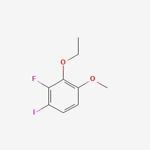 molecular formula C9H10FIO2 B14773637 2-Ethoxy-3-fluoro-4-iodo-1-methoxybenzene 