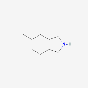 molecular formula C9H15N B14773666 5-methyl-2,3,3a,4,7,7a-hexahydro-1H-isoindole 