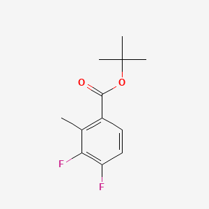 molecular formula C12H14F2O2 B14773691 t-Butyl 3,4-difluoro-2-methylbenZoate 