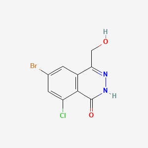 6-Bromo-8-chloro-4-(hydroxymethyl)phthalazin-1(2H)-one