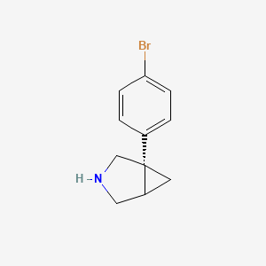 molecular formula C11H12BrN B14773764 (1S)-1-(4-bromophenyl)-3-azabicyclo[3.1.0]hexane 