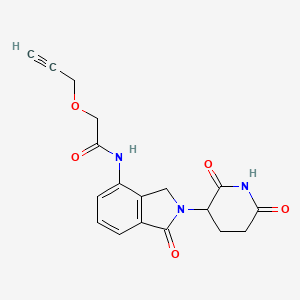 molecular formula C18H17N3O5 B14773779 Lenalidomide-acetamido-O-propargyl 